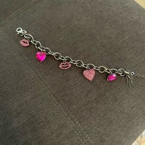 Pink heart bracelet